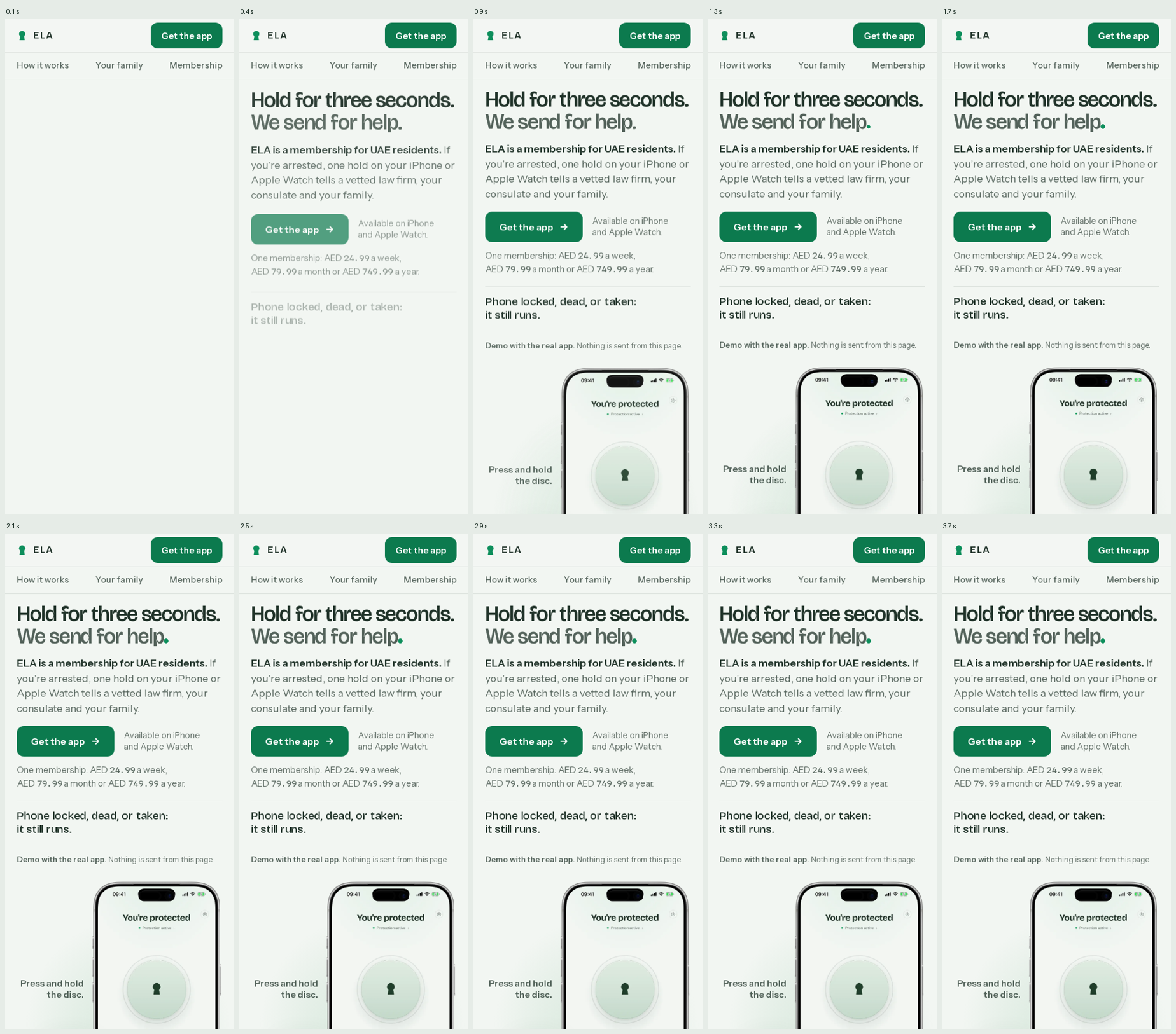 Phone load filmstrip