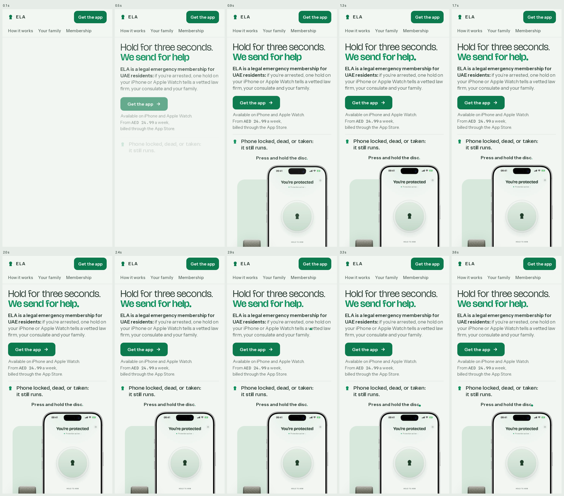 Phone load filmstrip